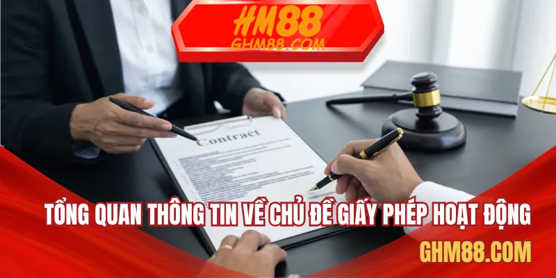 Tổng quan thông tin về chủ đề giấy phép hoạt động